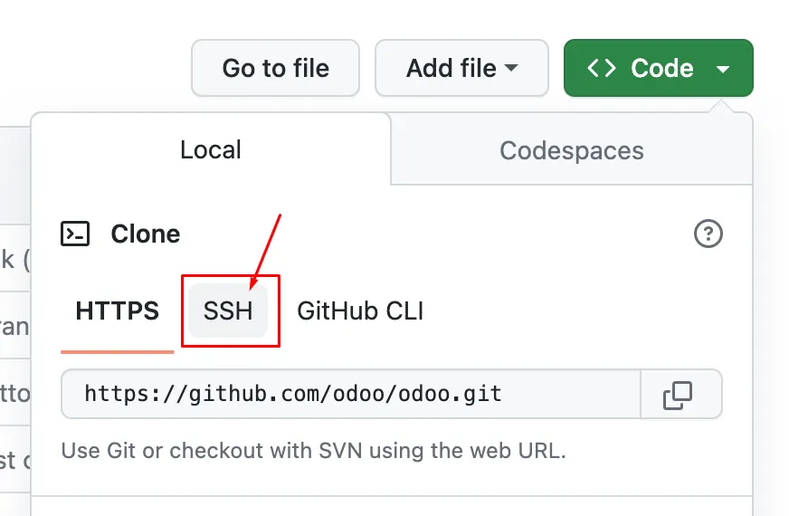 GitHub SSH clone URL for a private repository