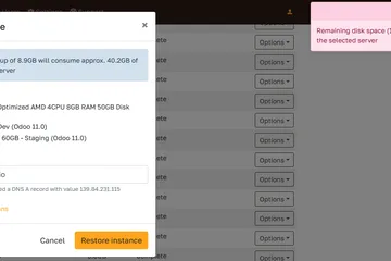 Odoo backup check