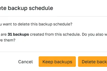 Keep or remove Odoo backups related to schedule?