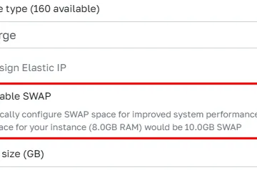 Enable SWAP on AWS when creating an Odoo server