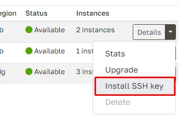 Install SSH Key to your Cloudpepper server