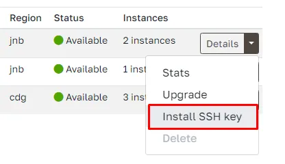 Install SSH Key to your Cloudpepper server