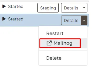 View emails on your Odoo staging instance with Mailhog
