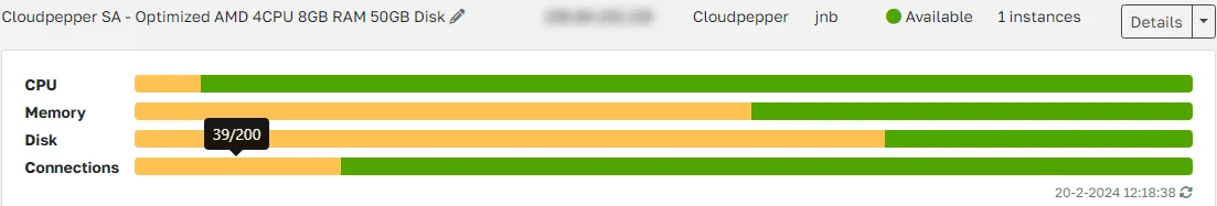 View Odoo database connections