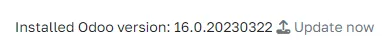 Update Odoo from backend