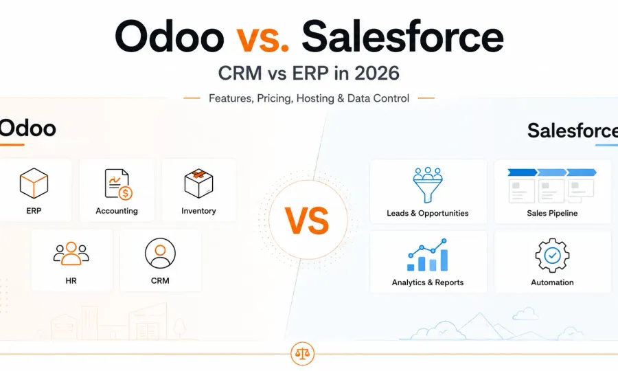 Odoo vs Salesforce 2026 comparison