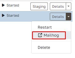 View emails on your Odoo staging instance with Mailhog