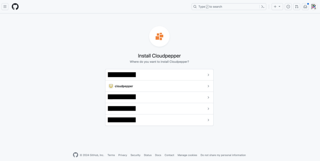 Link Github with Cloudpepper