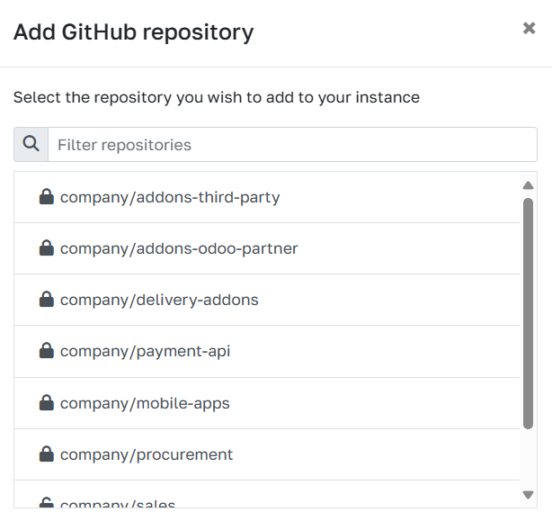 Directly view and add Github repositories