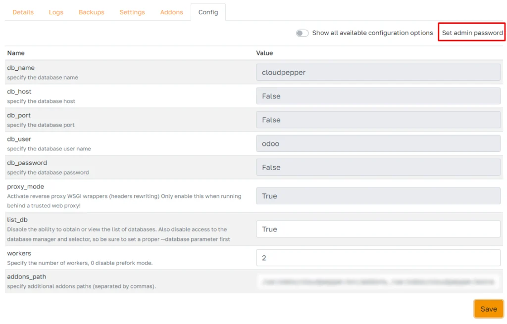 Set list_db config parameter to True to enable Odoo database manager.