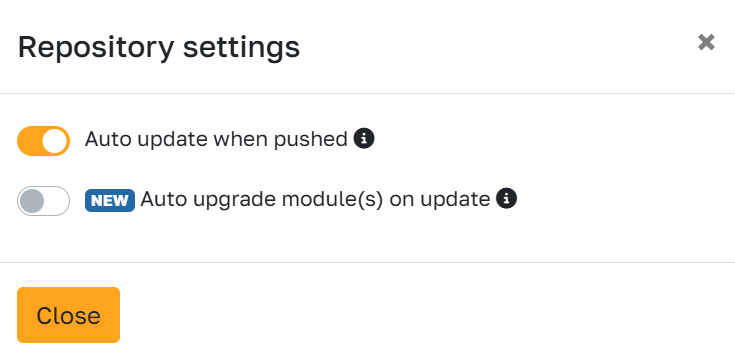 Automatically upgrade Odoo modules when updating the module files